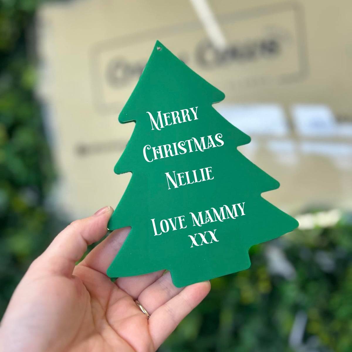 Acrylic+Gift+Card+Holder+-++Christmas+Tree